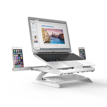 Load image into Gallery viewer, Multifunctional Folding Notebook Stand Monitor Increase Rack, Tripod (White), Tripod (Black), Classic