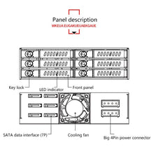 Load image into Gallery viewer, OImaster MR-6601 Six-Bay Optical Drive Hard Disk Box, MR-6601