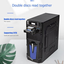 Load image into Gallery viewer, Oimaster MR-6203 Double Bay Optical Drive Hard Drive Box Hard Drive Bracket, MR-6203