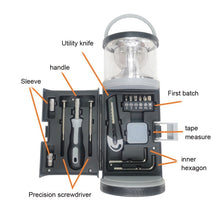 Load image into Gallery viewer, RX340 15 in 1 Outdoor Household Camping Lamp with Hardware Tool Set