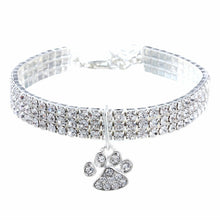Load image into Gallery viewer, Pet Collar Diamond Elastic Cat And Dog Necklace Jewelry, S, M, L