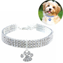 Load image into Gallery viewer, Pet Collar Diamond Elastic Cat And Dog Necklace Jewelry, S, M, L