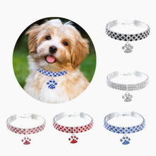 Load image into Gallery viewer, Pet Collar Diamond Elastic Cat And Dog Necklace Jewelry, S, M, L