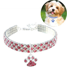 Load image into Gallery viewer, Pet Collar Diamond Elastic Cat And Dog Necklace Jewelry, S, M, L