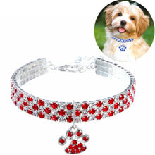 Load image into Gallery viewer, Pet Collar Diamond Elastic Cat And Dog Necklace Jewelry, S, M, L