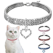Load image into Gallery viewer, Pet Supplies Elastic Love Cats And Dogs Accessories Pet Collars, S, M, L