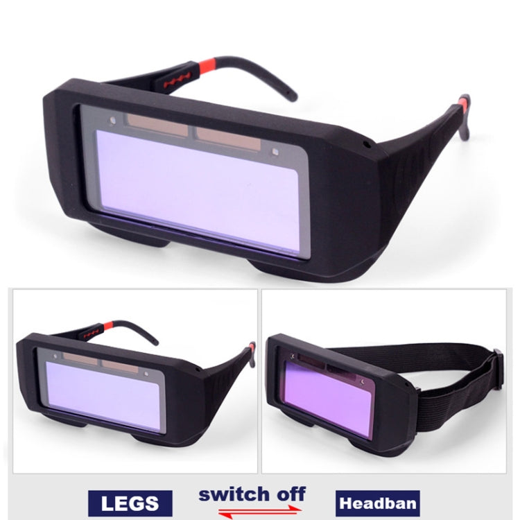 Automatic Dimming Anti-Ultraviolet Anti-Strong Photoelectric Welding Glasses, (White), (Black)