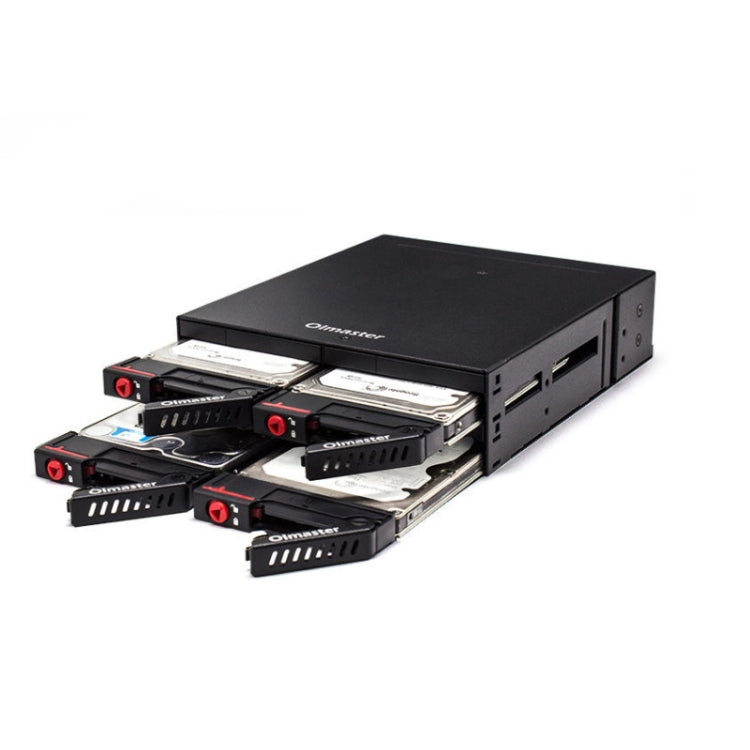 OImaster MR-6401 Four-Bay Chassis Built-In Optical Drive Hard Disk Box, MR-6401