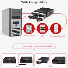 Load image into Gallery viewer, OImaster MR-6401 Four-Bay Chassis Built-In Optical Drive Hard Disk Box, MR-6401
