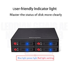Load image into Gallery viewer, OImaster MR-6401 Four-Bay Chassis Built-In Optical Drive Hard Disk Box, MR-6401
