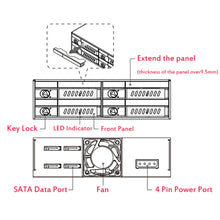 Load image into Gallery viewer, OImaster MR-6401 Four-Bay Chassis Built-In Optical Drive Hard Disk Box, MR-6401
