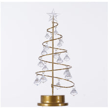 Load image into Gallery viewer, LED Wrought Iron Night Light Crystal Christmas Tree Light Room Decoration Small Table Lamp