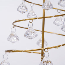 Load image into Gallery viewer, LED Wrought Iron Night Light Crystal Christmas Tree Light Room Decoration Small Table Lamp