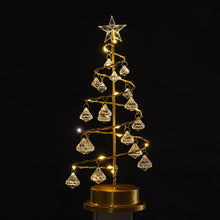 Load image into Gallery viewer, LED Wrought Iron Night Light Crystal Christmas Tree Light Room Decoration Small Table Lamp