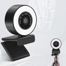 Load image into Gallery viewer, X98 USB Drive-Free HD Fill Light Camera with Microphone, 720P, 1080P, 2K Auto Focus