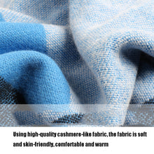 Load image into Gallery viewer, Y70 Geometric Color Matching Cashmere Thick Warmth Dual-Use Scarf Shawl