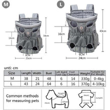 Load image into Gallery viewer, Doglemi Pet Outing Backpack Dog Shoulder Chest Bag Breathable Mesh Dog Cat Bag, M, L