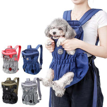 Load image into Gallery viewer, Doglemi Pet Outing Backpack Dog Shoulder Chest Bag Breathable Mesh Dog Cat Bag, M, L