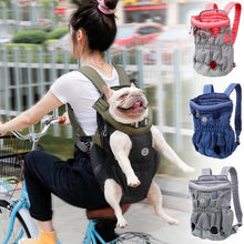 Load image into Gallery viewer, Doglemi Pet Outing Backpack Dog Shoulder Chest Bag Breathable Mesh Dog Cat Bag, M, L