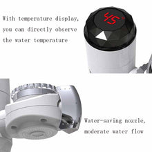 Load image into Gallery viewer, Zoosen Electric Hot Water Faucet Connection Type Instant Hot Water Faucet CN Plug, Style:White + Leak Protection, White, With shower Head Connector, White + Leak Protection
