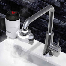 Load image into Gallery viewer, Zoosen Electric Hot Water Faucet Connection Type Instant Hot Water Faucet CN Plug, Style:White + Leak Protection, White, With shower Head Connector, White + Leak Protection