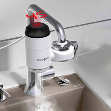 Load image into Gallery viewer, Zoosen Electric Hot Water Faucet Connection Type Instant Hot Water Faucet CN Plug, Style:White + Leak Protection, White, With shower Head Connector, White + Leak Protection