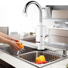 Load image into Gallery viewer, Kitchen Instant Electric Hot Water Faucet EU Plug, Lamp Display Big Elbow, Digital Display Big Elbow