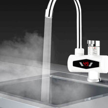 Load image into Gallery viewer, Dynamic Digital Display Instant Heating Electric Hot Water Faucet Kitchen&amp;Domestic Hot&amp;Cold Water Heater EU Plug, With Shower Head, Large Elbow, Universal Tube