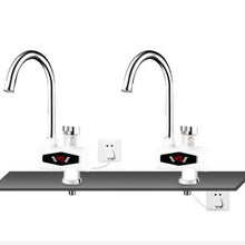 Load image into Gallery viewer, Dynamic Digital Display Instant Heating Electric Hot Water Faucet Kitchen&amp;Domestic Hot&amp;Cold Water Heater EU Plug, With Shower Head, Large Elbow, Universal Tube
