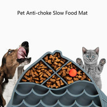 Load image into Gallery viewer, Pet Cats and Dogs Silicone Slow Food Mat Anti-choke Bowl, Fish Type, Flower Type, Claw Type