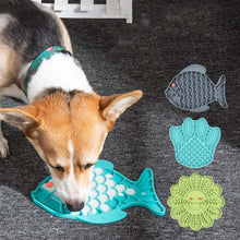 Load image into Gallery viewer, Pet Cats and Dogs Silicone Slow Food Mat Anti-choke Bowl, Fish Type, Flower Type, Claw Type
