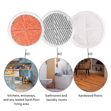 Load image into Gallery viewer, 2 PCS Steam Mop Cleaning Replacement Cloth for Bissell 2124/2039A Series, White, Gray, Orange