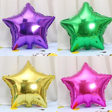 Load image into Gallery viewer, 26 PCS 18 Inch Star-Shaped Aluminum Foil Balloon Holiday Domestic Aluminum Foil Balloon Decoration, Random Color Delivery, Aluminum Foil Balloon