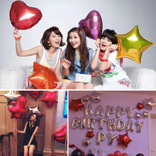 Load image into Gallery viewer, 26 PCS 18 Inch Star-Shaped Aluminum Foil Balloon Holiday Domestic Aluminum Foil Balloon Decoration, Random Color Delivery, Aluminum Foil Balloon