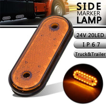Load image into Gallery viewer, 5 PCS MK-095 12/24V 20 LEDs Universal Truck Side Lights Truck Trailer Tail Lights, MK-095, MK-095 Yellow