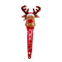 Load image into Gallery viewer, 20 PCS 24 Inch Christmas Inflatable Stick Cane Candy Elk Head Handheld Balloon Aluminum Film Material Decoration Balloon, Crutch, Deer Head