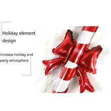 Load image into Gallery viewer, 20 PCS 24 Inch Christmas Inflatable Stick Cane Candy Elk Head Handheld Balloon Aluminum Film Material Decoration Balloon, Crutch, Deer Head