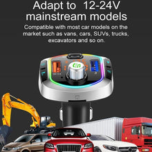 Load image into Gallery viewer, BC63 Colorful Car Card MP3 Player Multifunctional Bluetooth Receiver U Disk Charger Car Cigarette Lighter, BC63