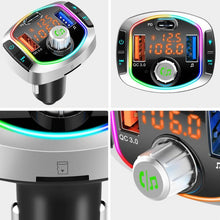 Load image into Gallery viewer, BC63 Colorful Car Card MP3 Player Multifunctional Bluetooth Receiver U Disk Charger Car Cigarette Lighter, BC63