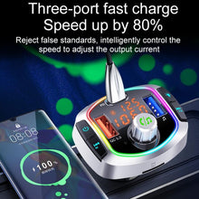Load image into Gallery viewer, BC63 Colorful Car Card MP3 Player Multifunctional Bluetooth Receiver U Disk Charger Car Cigarette Lighter, BC63