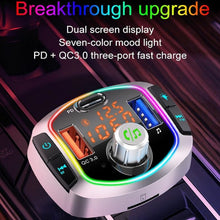 Load image into Gallery viewer, BC63 Colorful Car Card MP3 Player Multifunctional Bluetooth Receiver U Disk Charger Car Cigarette Lighter, BC63