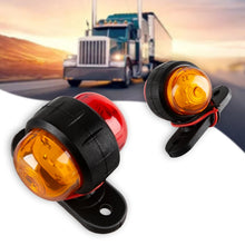 Load image into Gallery viewer, 2 PCS R9 12-24V 2 LEDs 2000-4000K Double-Sided Waist Light Truck Side Light Cargo Truck Modification Two-Color Side Tail Light, 2 PCS R9