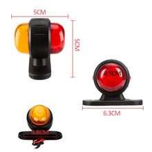 Load image into Gallery viewer, 2 PCS R9 12-24V 2 LEDs 2000-4000K Double-Sided Waist Light Truck Side Light Cargo Truck Modification Two-Color Side Tail Light, 2 PCS R9