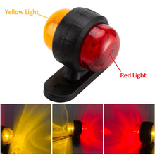 Load image into Gallery viewer, 2 PCS R9 12-24V 2 LEDs 2000-4000K Double-Sided Waist Light Truck Side Light Cargo Truck Modification Two-Color Side Tail Light, 2 PCS R9