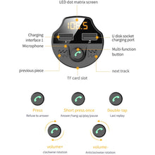 Load image into Gallery viewer, T66 Car Bluetooth Car Charger Cigarette Lighter MP3 Player Hands-Free Car FM Transmitter, T66