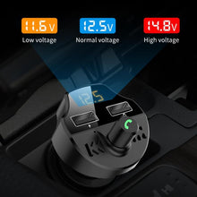 Load image into Gallery viewer, T66 Car Bluetooth Car Charger Cigarette Lighter MP3 Player Hands-Free Car FM Transmitter, T66
