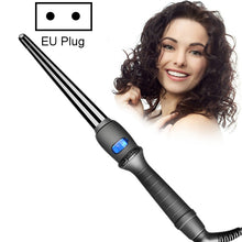 Load image into Gallery viewer, LCD Conical Curling Iron Single Tube Ceramic Glaze Pear Flower Cone, 19mm EU, 25mm EU, 25mm US, 19mm US, 32mm EU