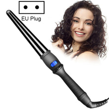 Load image into Gallery viewer, LCD Conical Curling Iron Single Tube Ceramic Glaze Pear Flower Cone, 19mm EU, 25mm EU, 25mm US, 19mm US, 32mm EU
