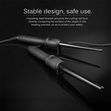 Load image into Gallery viewer, LCD Conical Curling Iron Single Tube Ceramic Glaze Pear Flower Cone, 19mm EU, 25mm EU, 25mm US, 19mm US, 32mm EU