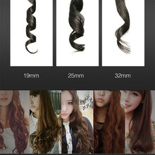 Load image into Gallery viewer, LCD Conical Curling Iron Single Tube Ceramic Glaze Pear Flower Cone, 19mm EU, 25mm EU, 25mm US, 19mm US, 32mm EU